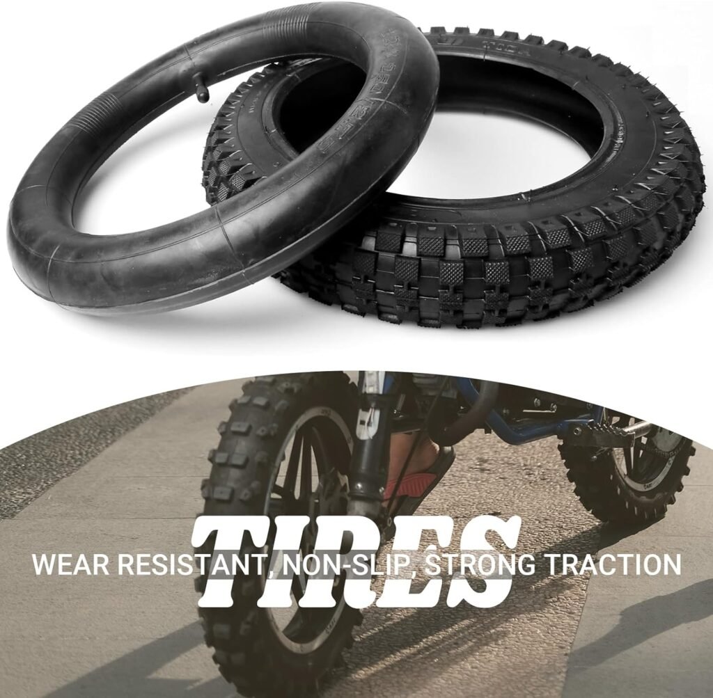 (2 Set) AR-PRO 12.5 x 2.75 Scooter Replacement Tires and Inner Tubes - Tires and Inner Tubes for Schwinn and Dynacraft Electric Scooters