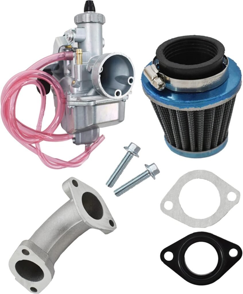 VM22 26mm Carburetor Carb with Air Filter Intake Replacement for 125cc 140cc Lifan YX Pit Dirt Bikes XR50 CRF70 KLX BBR Apollo Thumpstar Braaap Atomic DHZ SSR BBR