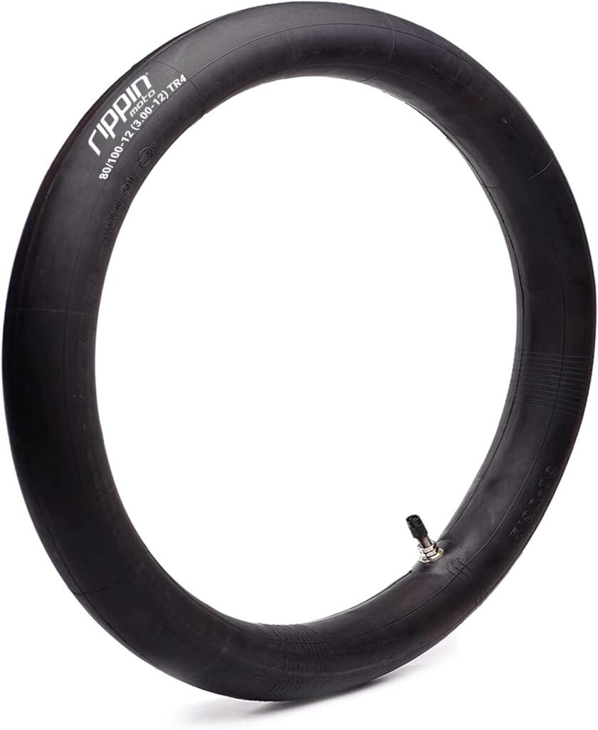 3.00-12 (80/100-12) 12 Heavy Duty Inner Tube (3mm Thick) with TR4 Valve - Fits Most Mini Dirt Bike 12 inch Size Tires, 2.50-12, 90/110-12 or 3.00x12 or 3.50x12 Motocross Tires
